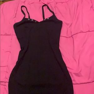 Forever 21 Black Tank Dress with Buttons